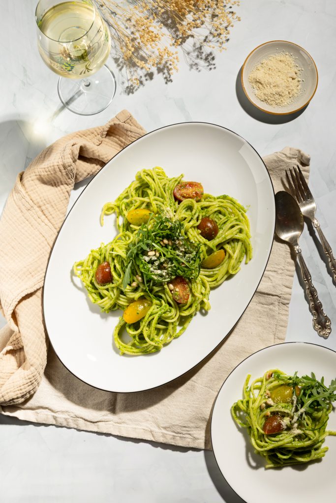 Pasta Verde mit Rucola