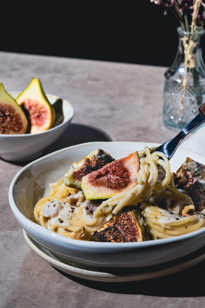One-Pot Spaghetti mit Feigen